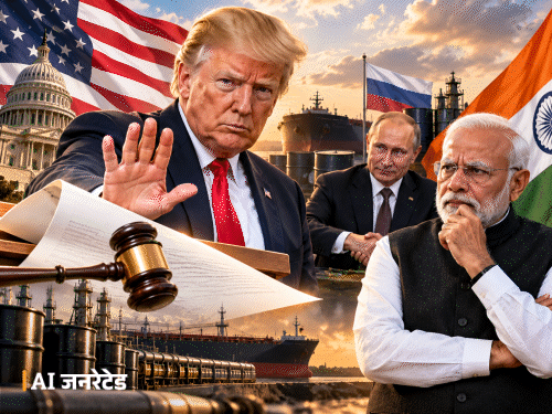 ट्रम्प ने भारत पर 100% टैरिफ लगाने वाला कानून रोका:बोले-इसमें अमेरिका का फायदा; 8 दिन पहले रूस से डीजल खरीदने की डील की थी