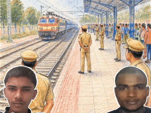 टाइगर श्रॉफ पर गोली चलाने वालेपकोड़ियां खरीदे पुलिस को दिखे:यात्री बनकर एक पुलिसवाला डिब्बे में चढ़ा, ट्रेन पहुंचने से पहले ही पूरा प्लेटफॉर्म घेर लिया था