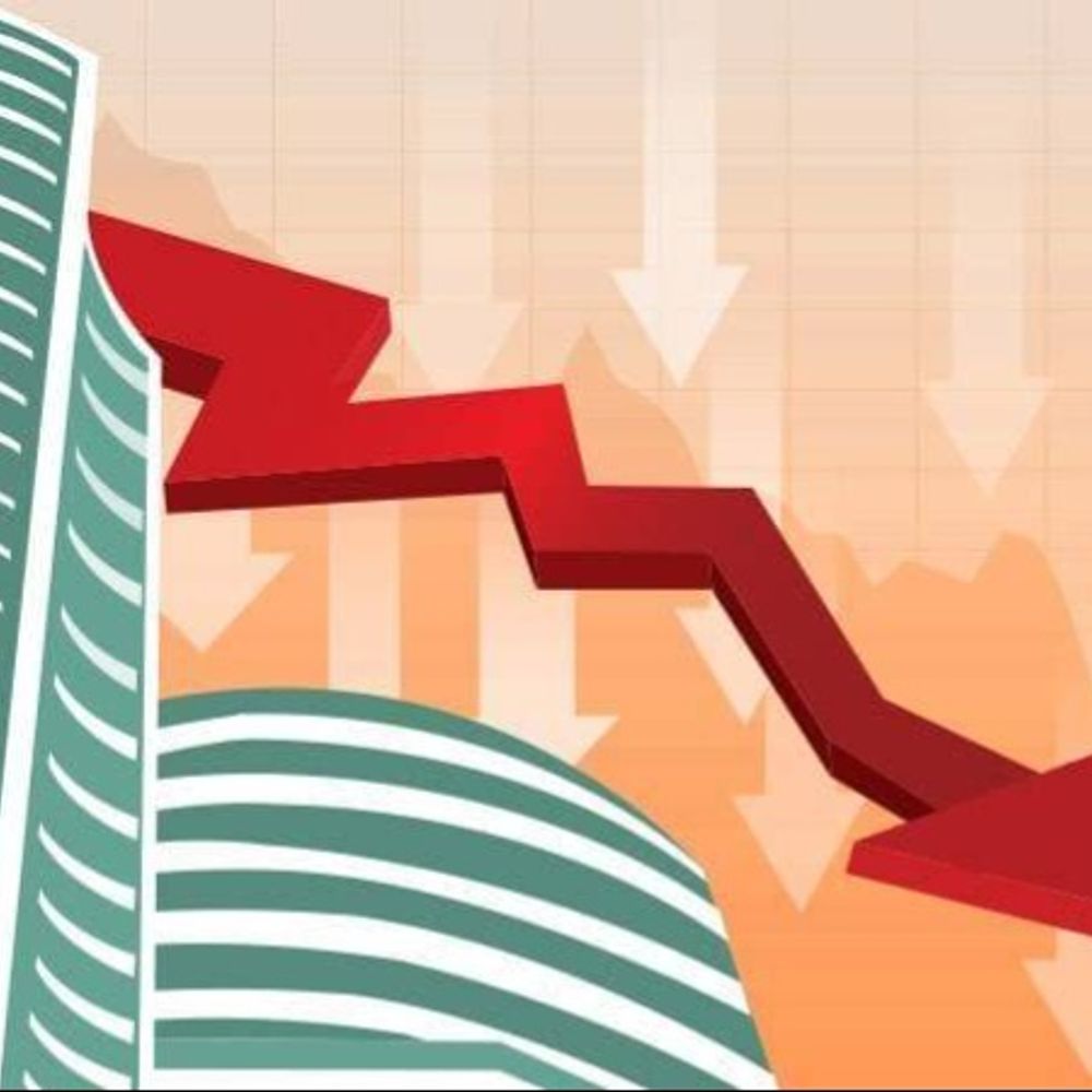 सेंसेक्स में 200 अंक की गिरावट:72,450 पर कारोबार कर रहा, निफ्टी भी 50 अंक नीचे, रियल्टी और मेटल शेयर्स में बिकवाली