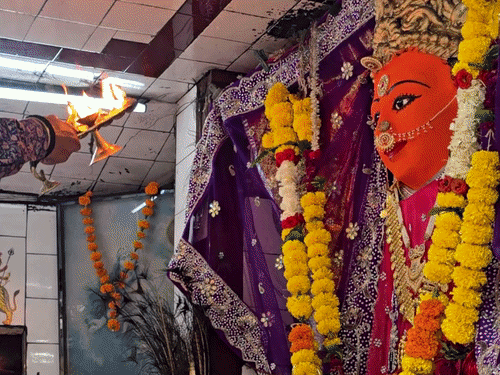 दो दिन महाष्टमी का पर्व, सोमवार को नगर पूजा:उज्जैन में रात और सुबह पूजन का समय अलग; जानें कन्या भोज के लिए शुभ मुहूर्त