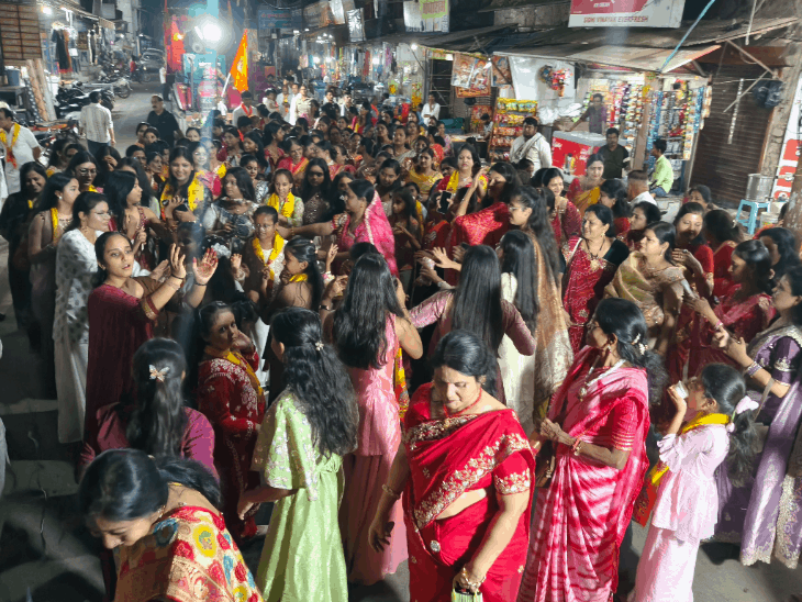 महाराज अग्रसेन की जयंती पर शोभायात्रा, एकजुट रहने पर जोर:अग्रवाल-मारवाड़ी समाज की महिला-पुरुष पहुंचे; 10 दिन तक होंगी प्रतियोगिताएं