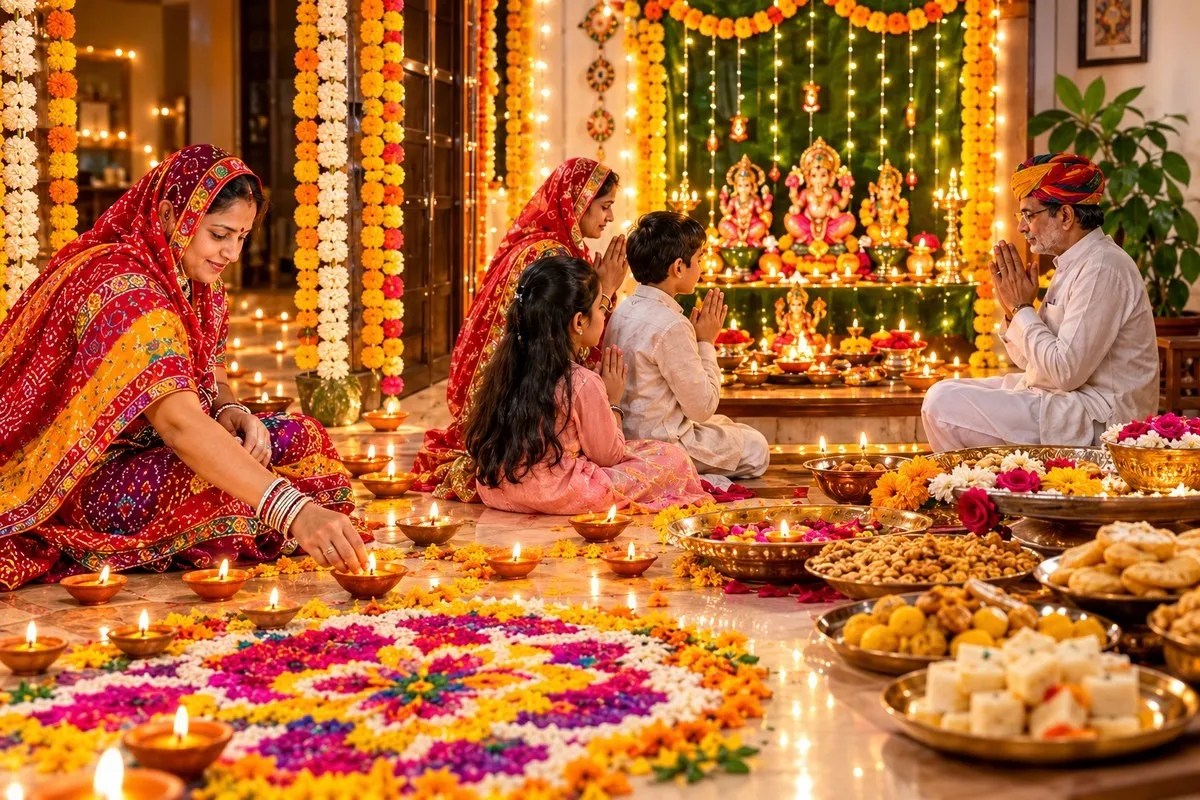 राजस्थान की रीत, कर्नाटक में प्रीत: दीपों की रोशनी, पकवानों की मिठास और संस्कारों से घर-आंगन में आज भी महक रही राजस्थान की माटी