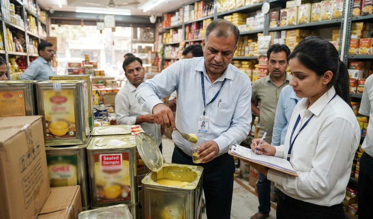 Delhi में भारी छूट के विज्ञापनों पर Food Safety Department की छापेमारी, 300 किलो घी जब्त