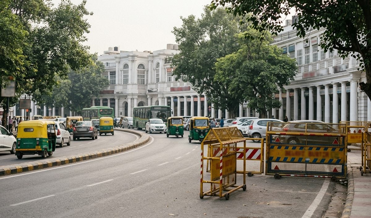 Connaught Place में कॉजपा के मार्च से पहले Delhi Traffic Police ने जारी की एडवाइजरी