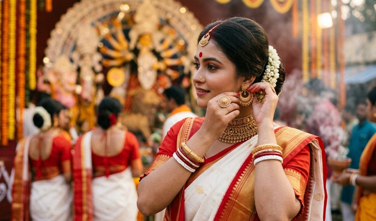 Beauty Tips: Durga Puja में साड़ी के साथ पहनें ये 9 Trendy Jewellery, मिलेगा परफेक्ट एथनिक लुक