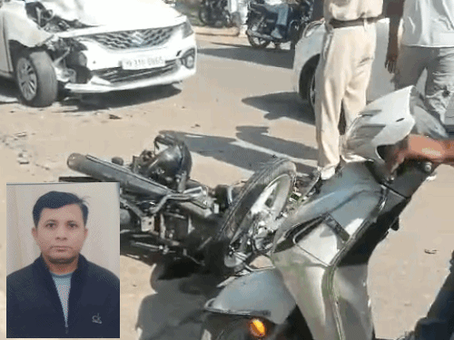 जींद में कार की टक्कर से PGI कर्मी की मौत:मोटरसाइकिल पर बहन के पास जाते समय चंडीगढ़ मार्ग पर कंडेला के पास हादसा