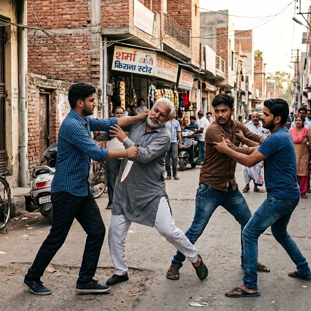 झगड़े में बीचबचाव करने पर पिता-पुत्रों पर चाकू से हमला:जनेश्वर मिश्र पार्क के पास रिक्शा चालक से चल रहा था पैसे का विवाद