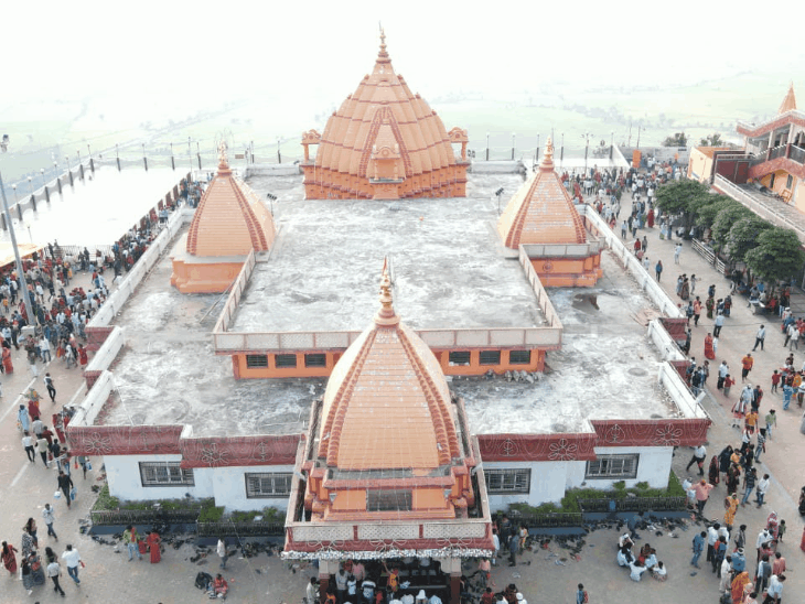 सलकनपुर मां विजयासन धाम में नवरात्र का उत्साह:दर्शन को पहुंचे हजारों श्रद्धालु; रात तक 1 लाख भक्तों के पहुंचने की उम्मीद, सुरक्षा चाक-चौबंद
