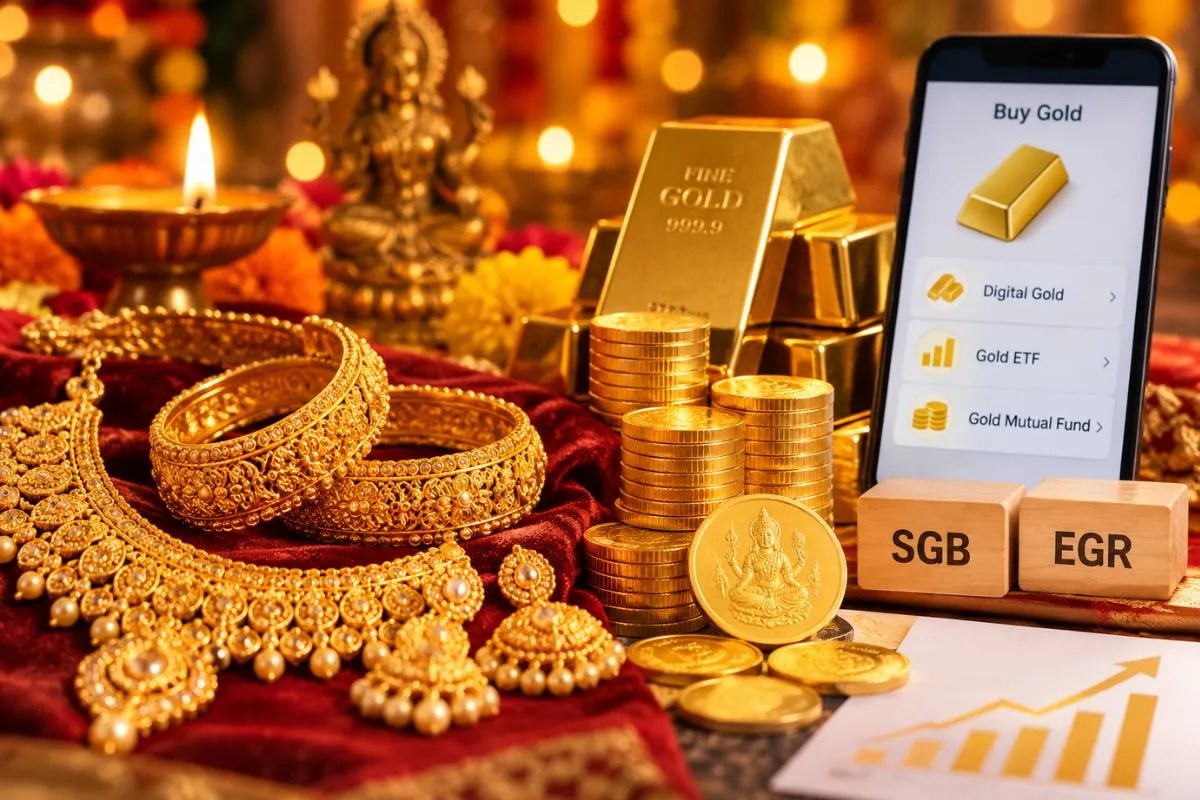 Investment in Gold: धनतेरस और दिवाली पर इन 5 तरीकों से खरीद सकते हैं सोना, जानिए कहां हो सकता है आपको ज्यादा फायदा