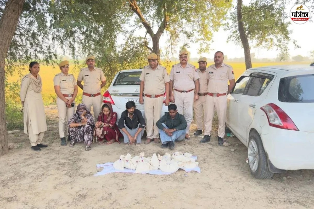 हनुमानगढ़ जिले में तीन बड़ी कार्रवाई : 50 करोड़ से अधिक की हेरोइन व 70 लाख की शराब बरामद, 8 आरोपी गिरफ्तार