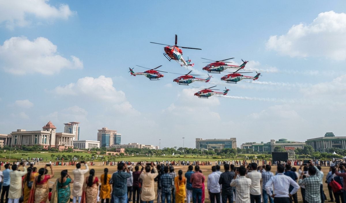 Indian Air Force की Sarang टीम नवा रायपुर में 2 नवंबर को दिखाएगी हैरतअंगेज हवाई करतब