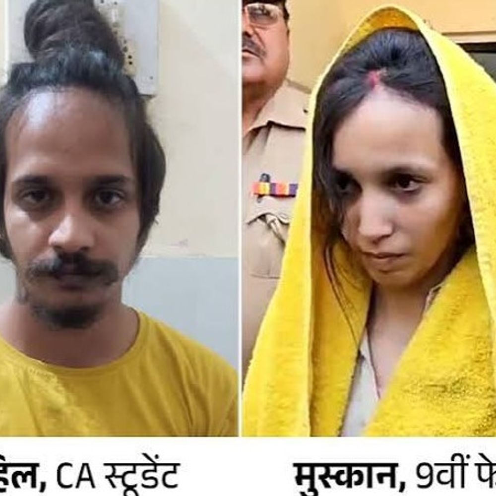 सजा से पहले मुस्कान, साहिल, रविता का रिकॉर्ड मंगाया गया:मेरठ जेल प्रशासन से बिहेवियर डेटा देखा, काउंसलिंग में नॉर्मल दिखे