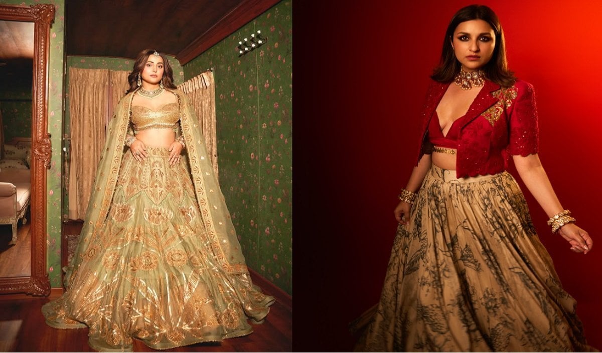 Karwa Chauth पर Hina Khan के Lehenga और Parineeti Chopra के अंदाज से लें टिप्स