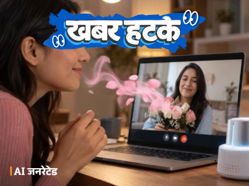 खबर हटके- अब वीडियो कॉल पर महसूस होगी खुशबू:आवाज से बुझाई आग; बहस करने के लिए किराए पर आदमी