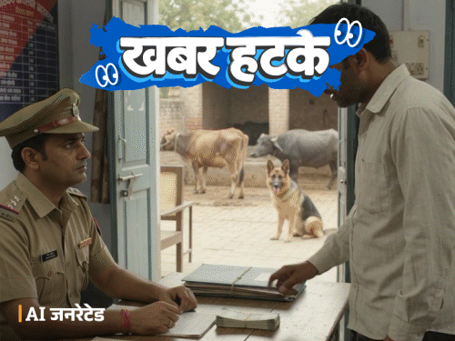 खबर हटके- दरोगा ने रिश्वत में मांगी गाय-भैंस और कुत्ता:नाइटी पहनकर ATM लूटने पहुंचा; भालू ने पकड़ा, मोबाइल फटा तो भागा