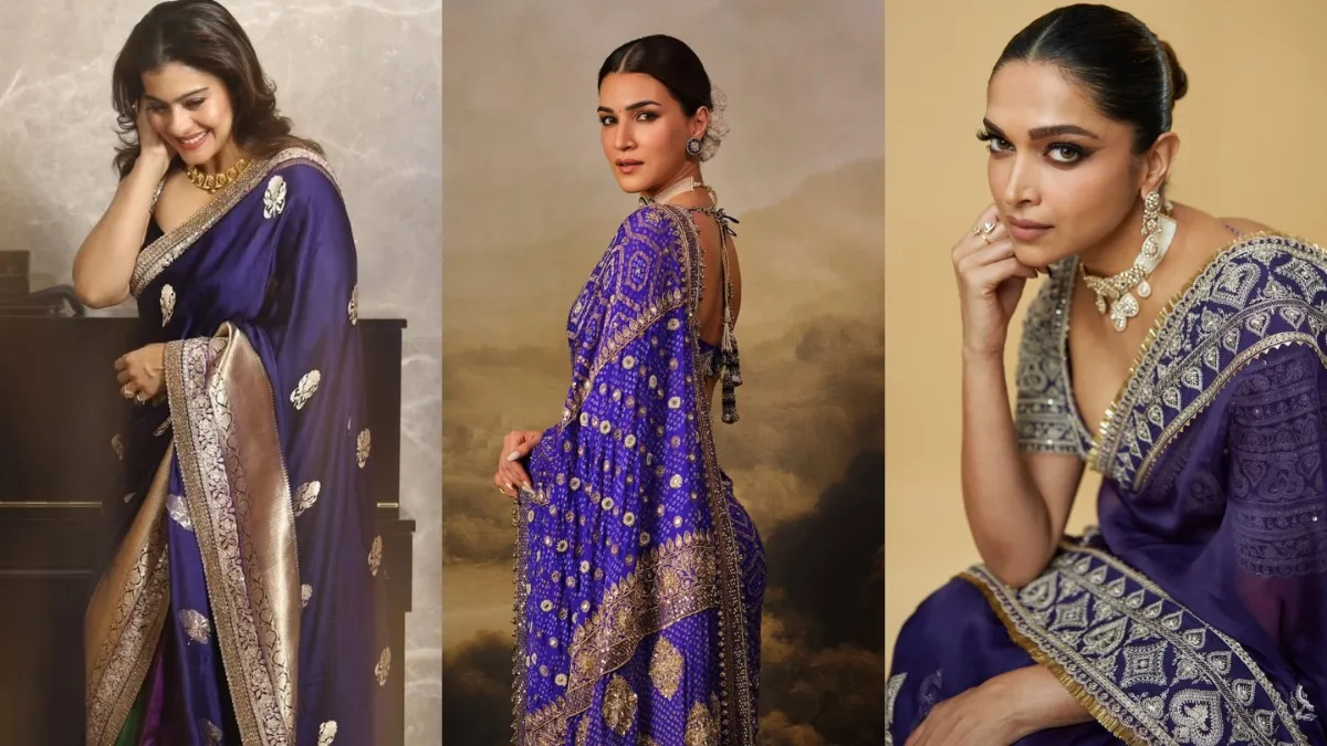 नवरात्रि के चौथे दिन के लिए चुनें परफेक्ट ब्लू साड़ी, कृति सेनन से काजोल तक के स्टाइलिश लुक्स से लें टिप्स