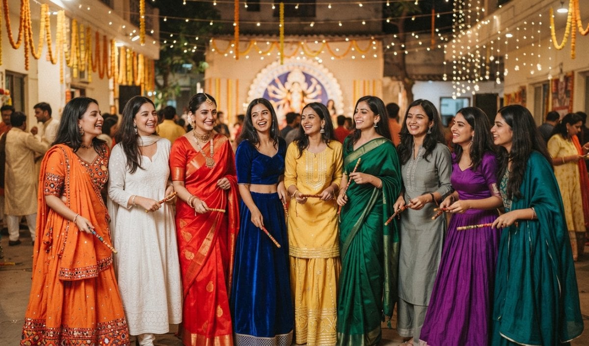 Shardiya Navratri के 9 दिनों के लिए 9 रंगों वाले बेस्ट Traditional Outfit