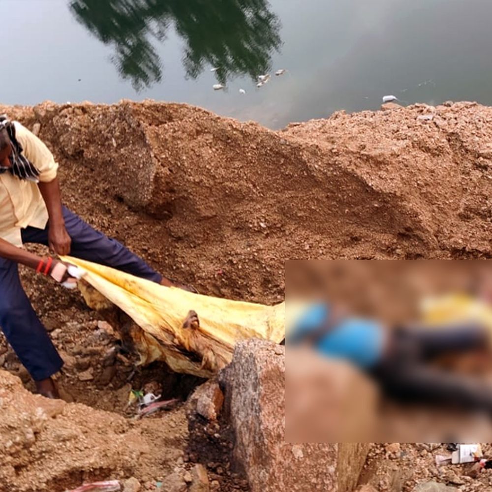नवलशाही में बंद खदान के पास मिला अज्ञात शव:कुत्ते नोच रहे थे, हत्या की आशंका; पुलिस जांच में जुटी