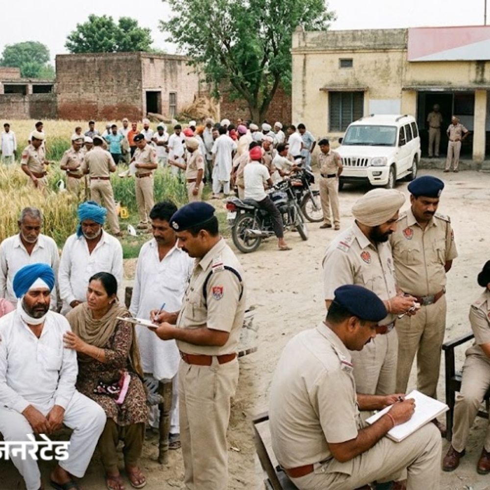 तरनतारन में खेतों में घेरकर किसान पर जानलेवा हमला:गला घोंटने की कोशिश; 3 नामजद समेत 60 के खिलाफ केस