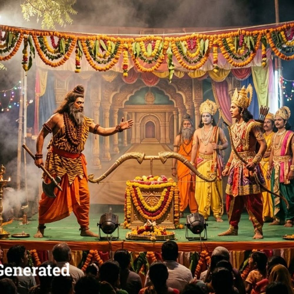 बिल्हौर में 10 नवंबर को धनुष यज्ञ:रामलीला मंचन की तैयारी, परशुराम और लक्ष्मण की भूमिकाएं रहेंगी विशेष आकर्षण