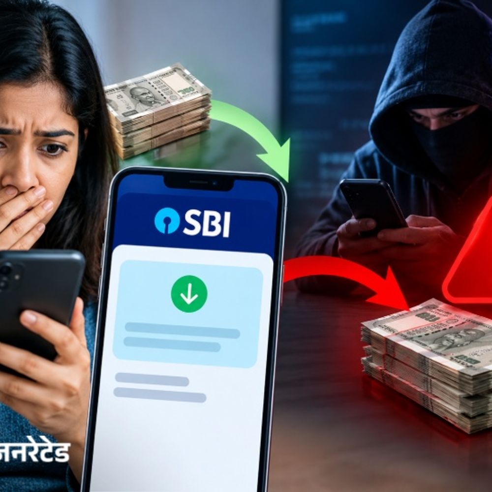 रिफंड के नाम पर साइबर ठगी:जम्प डिपॉजिट स्कैम पर SBI का अलर्ट- अनजान UPI नंबर से पैसा आए तो लौटाएं नहीं