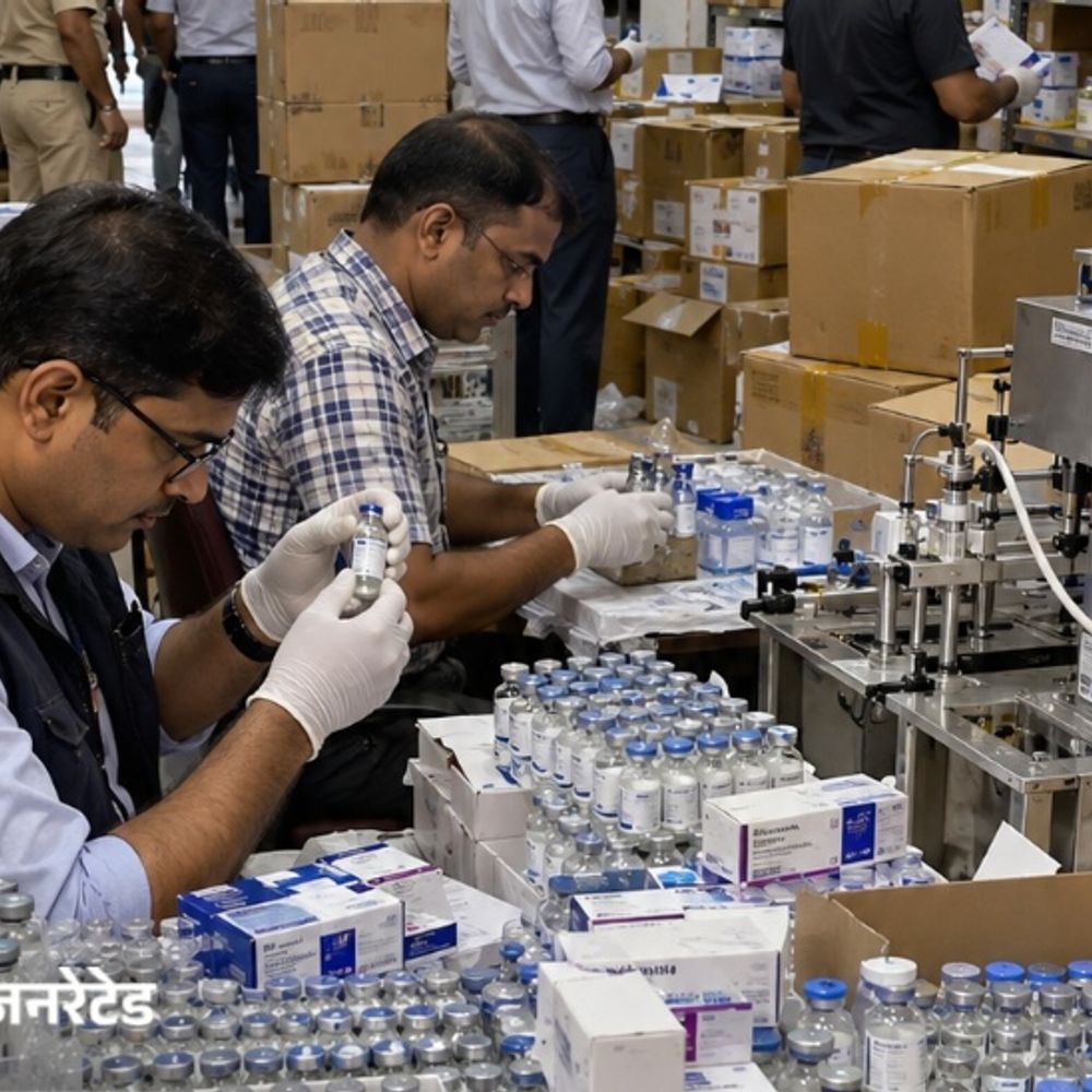 नकली दवाओं का सिंडिकेट तुर्किये से अजरबैजान तक:कर्नाटक में ₹5 करोड़ की नकली दवाएं मिलीं, फाइजर के लेबल वाली 10 हजार शीशियां जब्त