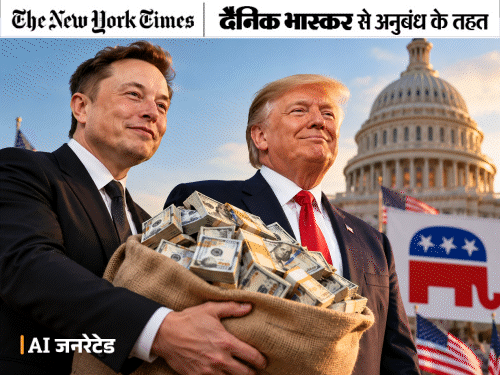 ट्रम्प को जिताने पिछले चुनाव से ज्यादा खर्च रहे मस्क:रिपब्लिकन पार्टी को ₹2,600 करोड़ चंदा दिया, यह मिडटर्म इलेक्शन के इतिहास में सबसे ज्यादा