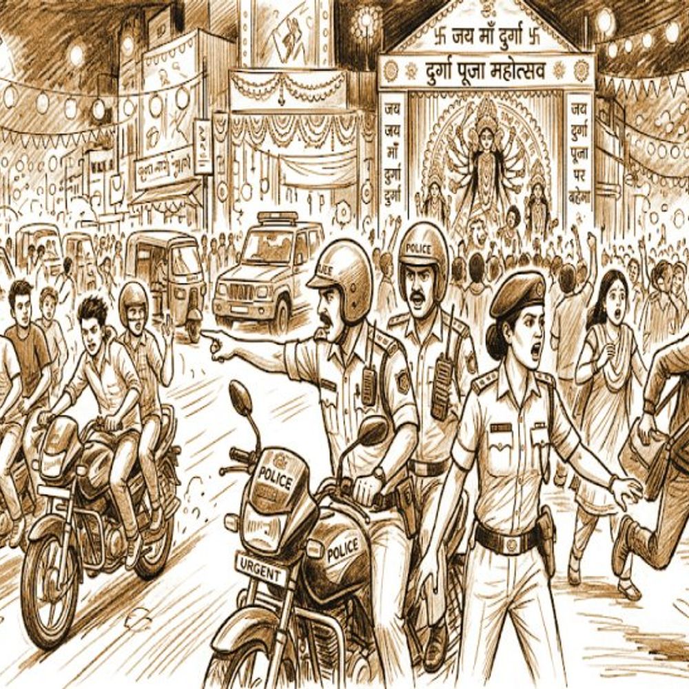 सादी ड्रेस में महिला-पुरुष जवानों की तैनाती होगी:दुर्गापूजा में मनचलों, झपटमारों और बाइकर्स गैंग पर रहेगी नजर