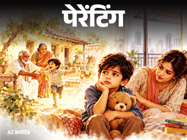 पेरेंटिंग- शहर में आकर बच्चा अकेला हो गया है:दादा-दादी की याद में हर वक्त उदास रहता है, उसे इस नए माहौल में कैसे ढालें