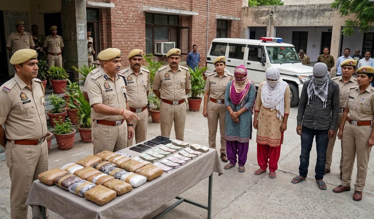 Rajasthan के Hanumangarh में 50 करोड़ रुपये की Heroin बरामद, दो महिलाओं समेत चार पकड़े गए