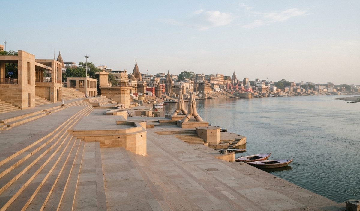 IAF के एयर शो से पहले Varanasi पहुंचे रक्षा मंत्री Rajnath Singh, काशी विश्वनाथ में की पूजा