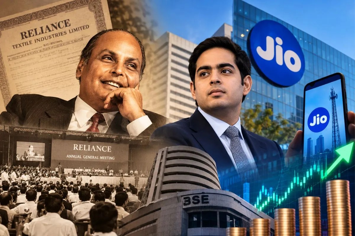 Jio IPO: 1977 में धीरूभाई अंबानी लाए थे रिलायंस टेक्सटाइल का आईपीओ, फुटबॉल मैदान में होती थी AGM, तब से अब तक क्या-क्या बदला?