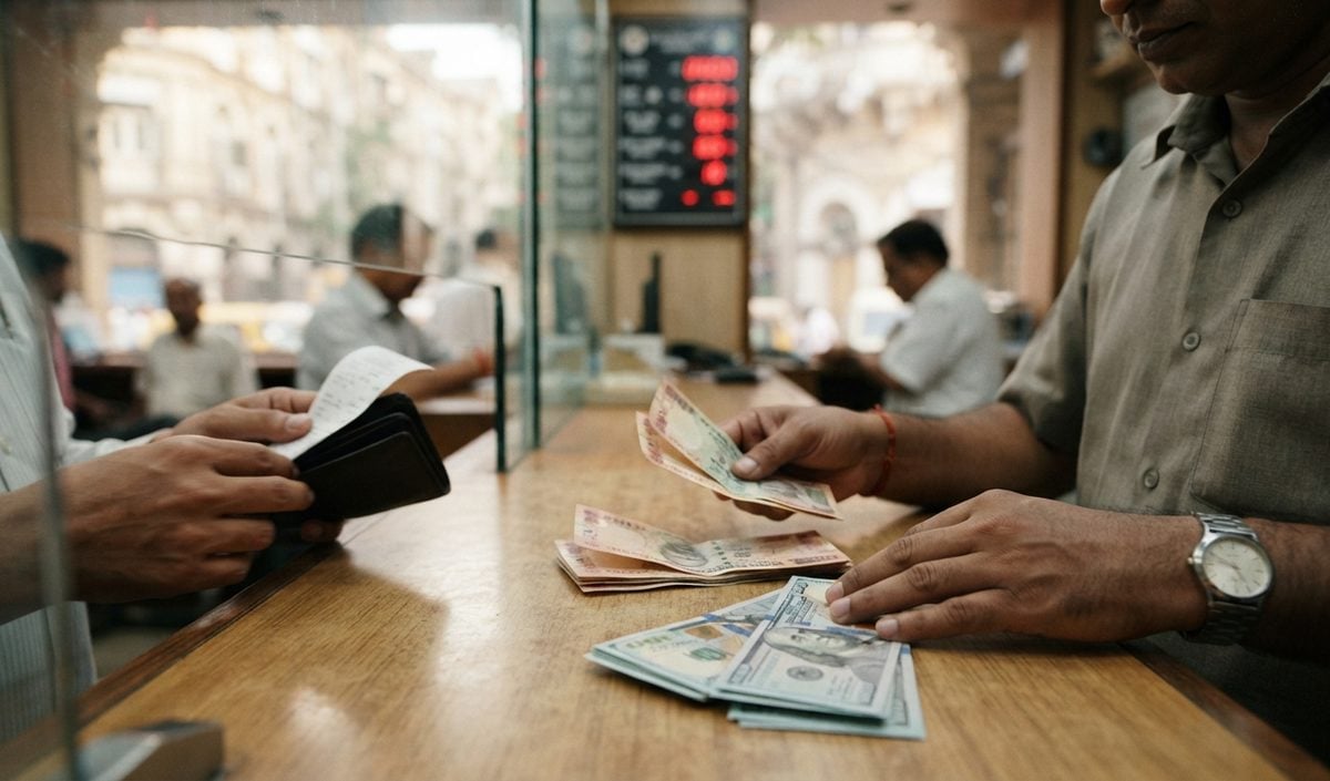 Dollar के मुकाबले Rupee 3 पैसे गिरकर 95.97 के स्तर पर आया