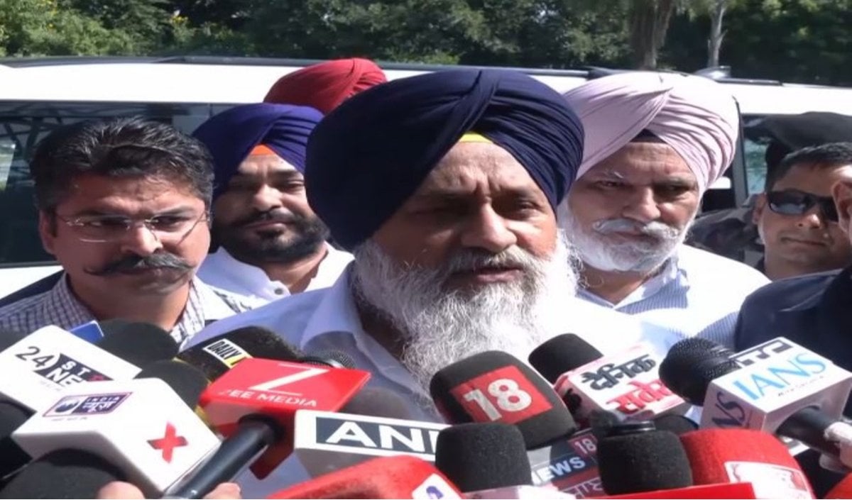 Punjab में कानून व्यवस्था पूरी तरह ध्वस्त, SAD प्रमुख Sukhbir Badal का CM Bhagwant Mann पर हमला