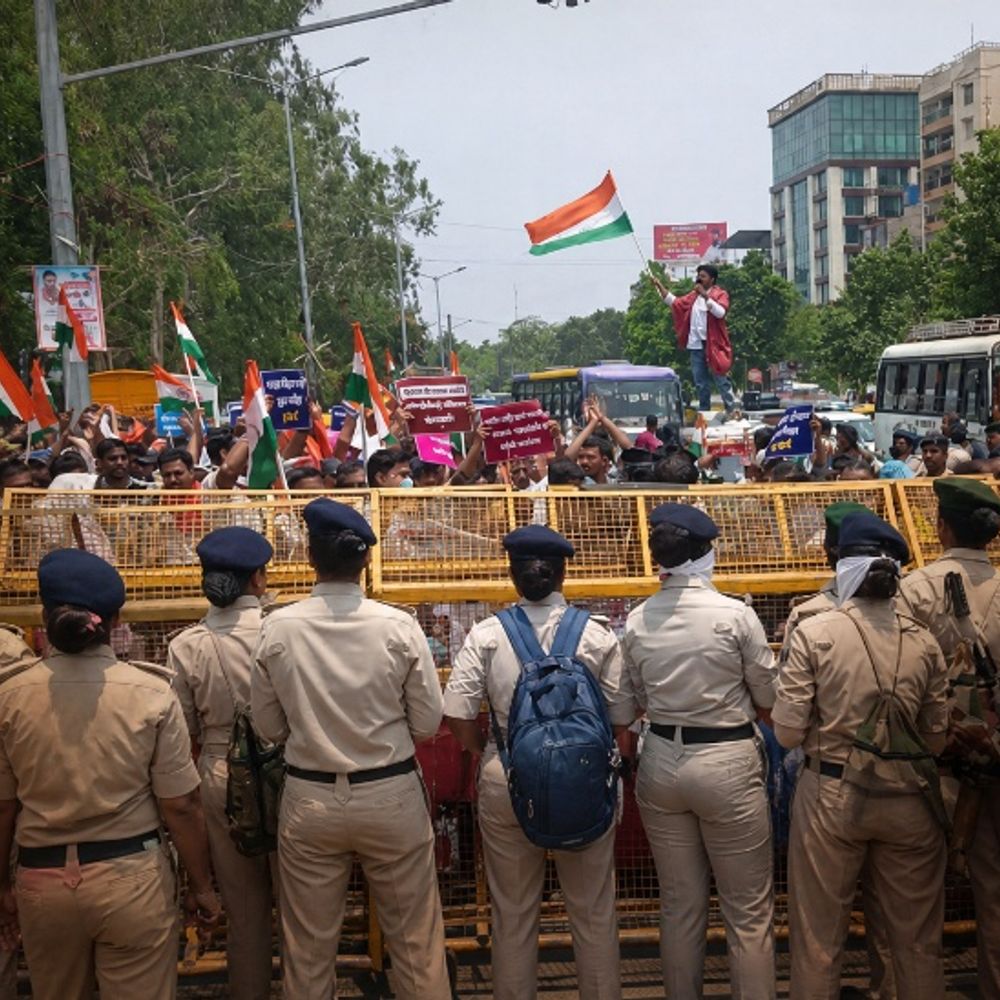 पटना में आज 10,789 अभ्यर्थी करेंगे राजभवन मार्च:दरोगा भर्ती की मेंस परीक्षा रद्द करने का विरोध; बैरिकेडिंग, वाटर कैनन और राइट कंट्रोल व्हीकल तैनात