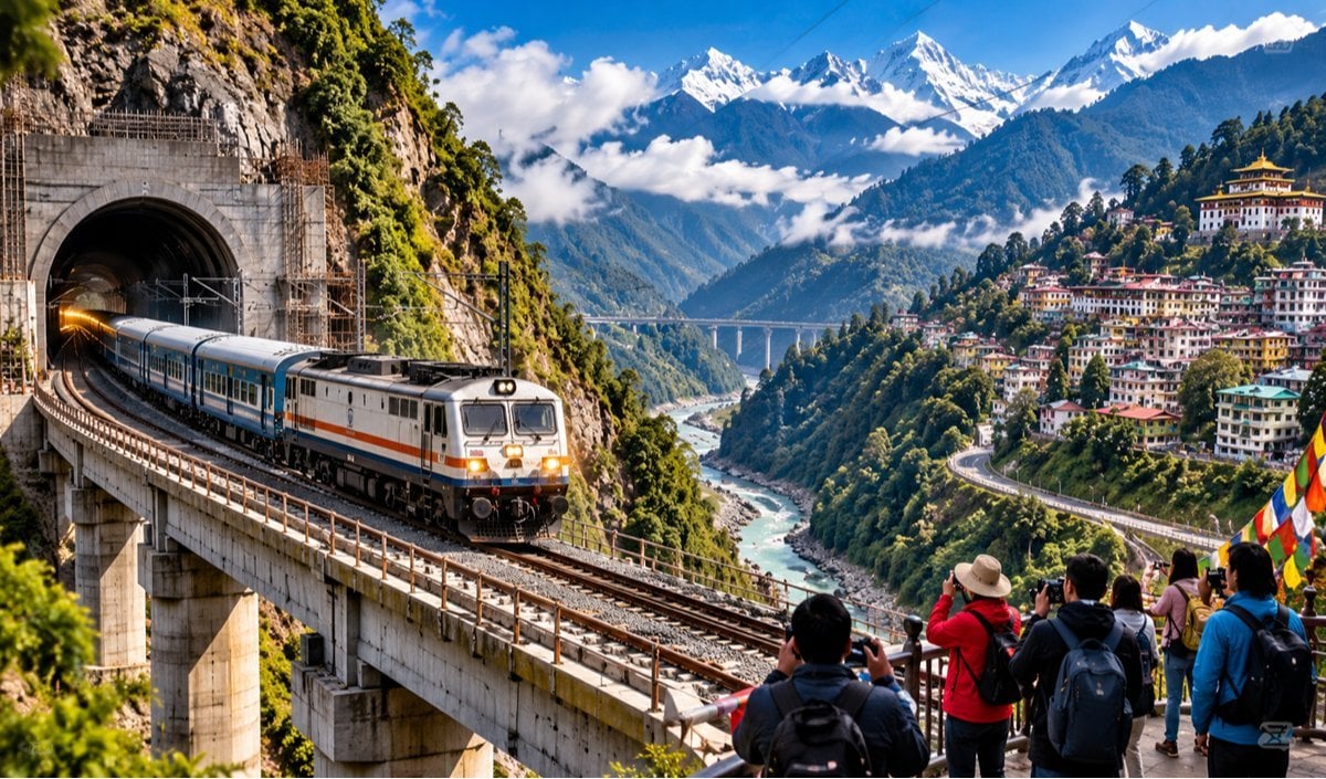 Vanakkam Poorvottar: Sikkim में बन रही है 9000 करोड़ की नई रेल लाइन, Tourism से लेकर Strategic Connectivity तक आयेगा बड़ा बदलाव