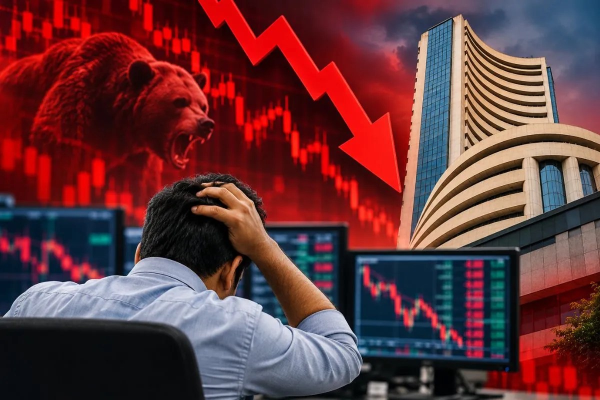 Stock Market Crash: 1 ही दिन में करीब 10 लाख करोड़ का नुकसान, 1045 पॉइंट गिरकर बंद हुआ सेंसेक्स, जानिए इस भारी गिरावट के 6 बड़े कारण