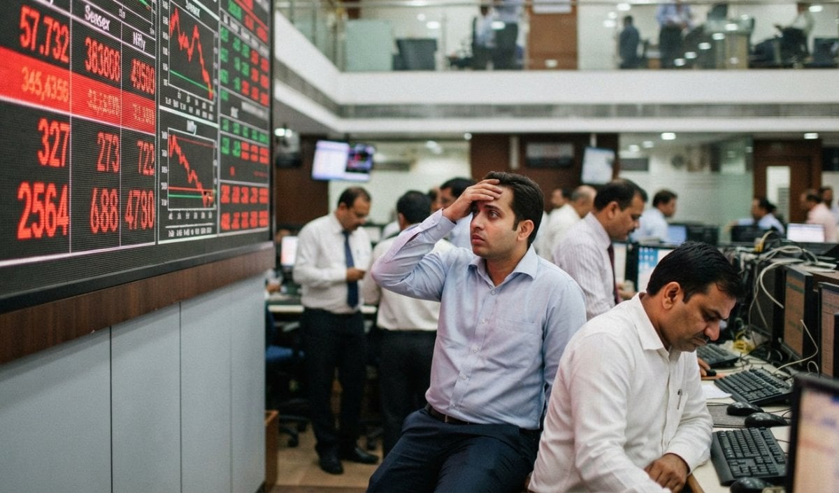शेयर बाजार में भारी गिरावट से Sensex 928 अंक और Nifty 274 अंक फिसला