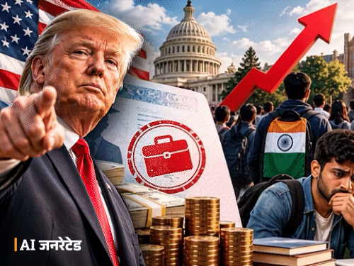 अमेरिका में विदेशी छात्रों के लिए नौकरी महंगी होगी:ट्रम्प सरकार ने ₹68 लाख फीस का प्रस्ताव रखा; भारत-चीन के छात्रों पर सबसे ज्यादा असर