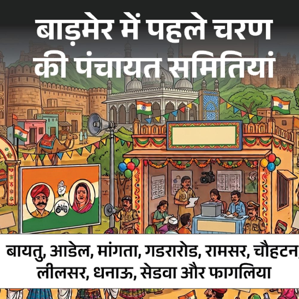 बाड़मेर में 10 ग्राम-पंचायतों में 1000 से ज्यादा सरपंच दावेदार:एक सीट पर 5 में टक्कर, गांवों में लगी चौपाल; जानें कौन-कहां से कर रहा दावेदारी