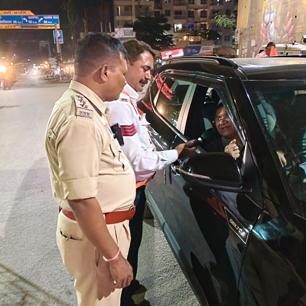 ड्रिंक एंड ड्राइव मामले में 70 गाड़ियों पर कार्रवाई:9 चौक-चौराहों पर जांच, अब तक ड्रिंक एंड ड्राइव के 4,039 मामले आए सामने