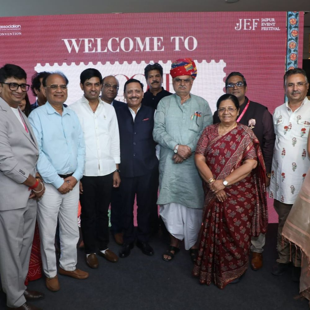 जयपुर में ईवोक-2026 का आगाज, देशभर से इवेंट एक्सपर्ट जुटे:मंत्री झाबर सिंह खर्रा ने किया उद्घाटन, डेस्टिनेशन वेडिंग और कॉन्सर्ट इवेंट्स के लिए तैयार है राजस्थान
