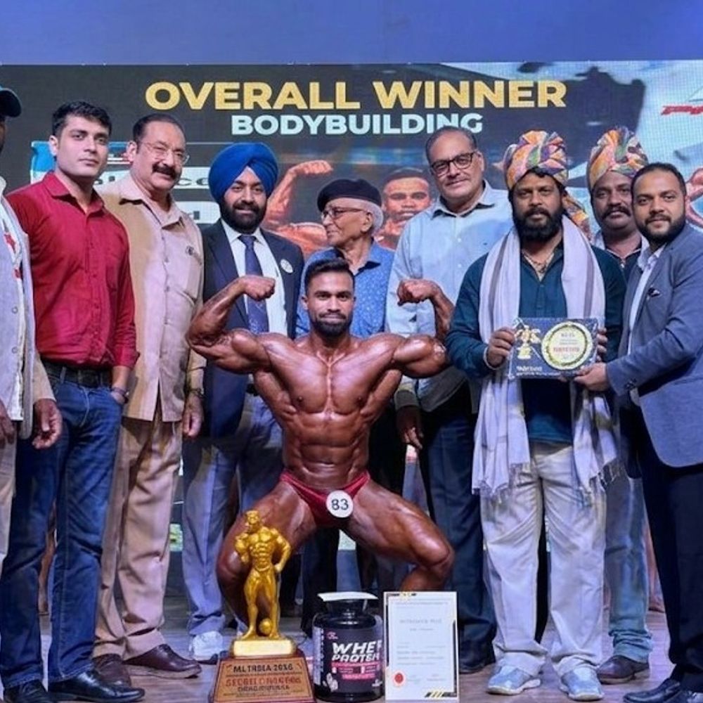 अभय उपाध्याय बने मिस्टर इंडिया:22 राज्यों के 150 से ज्यादा बॉडी बिल्डर्स ने लिया था हिस्सा