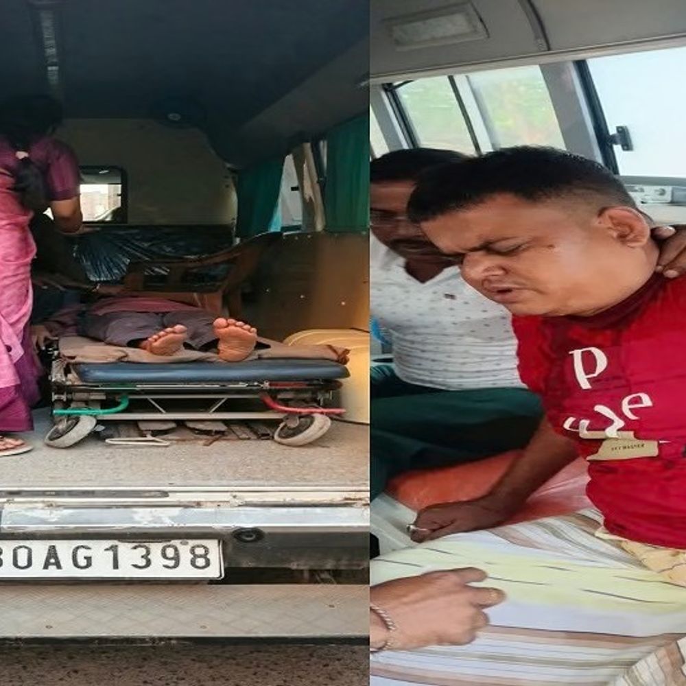 ताजमहल पर दो पर्यटकों की बिगड़ी तबीयत:बेहोश होकर गिरे, एंबुलेंस से भेजा अस्पताल