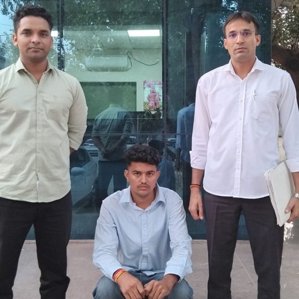 नारनौल साइबर थाना पुलिस की कार्रवाई:जोधपुर से दूसरा आरोपी गिरफ्तार, ऑनलाइन टास्क से कमाई का झांसा देकर 7.15 लाख ठगे