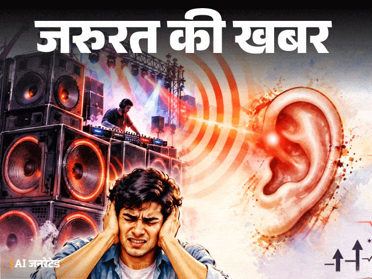 जरूरत की खबर- दशहरे के मेले में लाउडस्पीकर से सावधान:तेज आवाज से हार्ट-ब्रेन को नुकसान, हियरिंग लॉस का रिस्क, 7 सावधानियां जरूरी