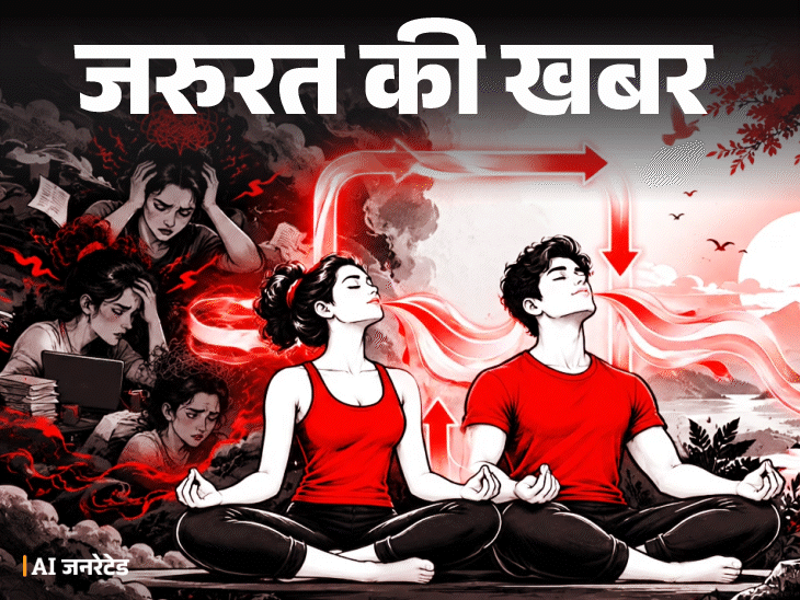 जरूरत की खबर- तनाव बढ़े तो करें बॉक्स ब्रीदिंग:तुरंत मिलेगी राहत, मूड रहेगा बेहतर, एक्सपर्ट से जानें इसे करने का सही तरीका